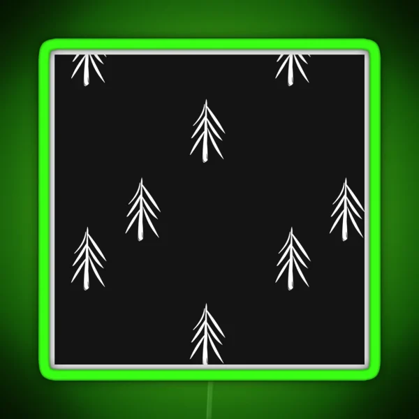 Nordic Fir Trees RGB Neon Sign