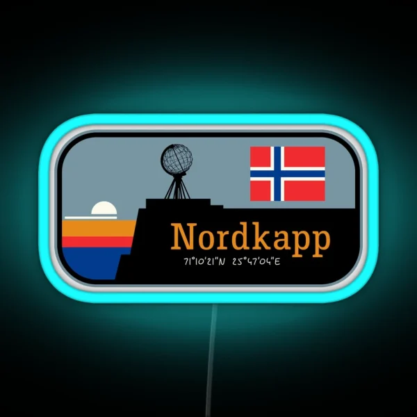 Nordkapp North Cape Norway RGB Neon Sign