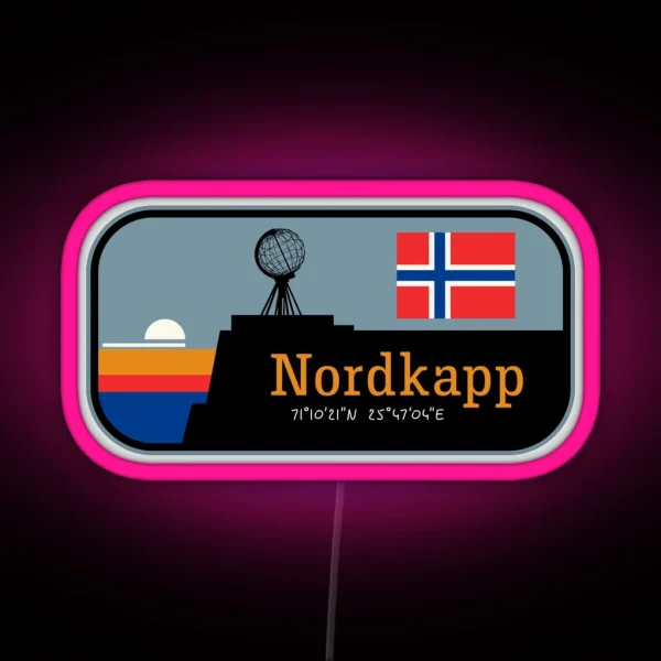 Nordkapp North Cape Norway RGB Neon Sign