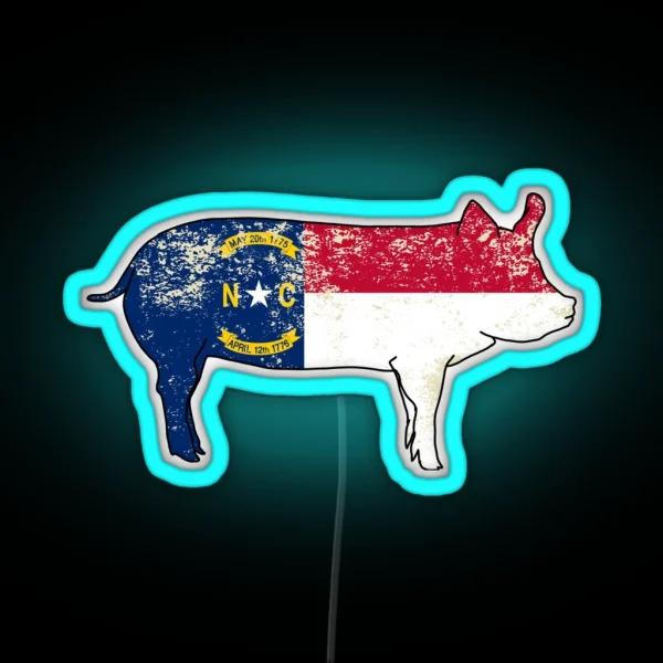 North Carolina BBQ On The Neuse RGB Neon Sign