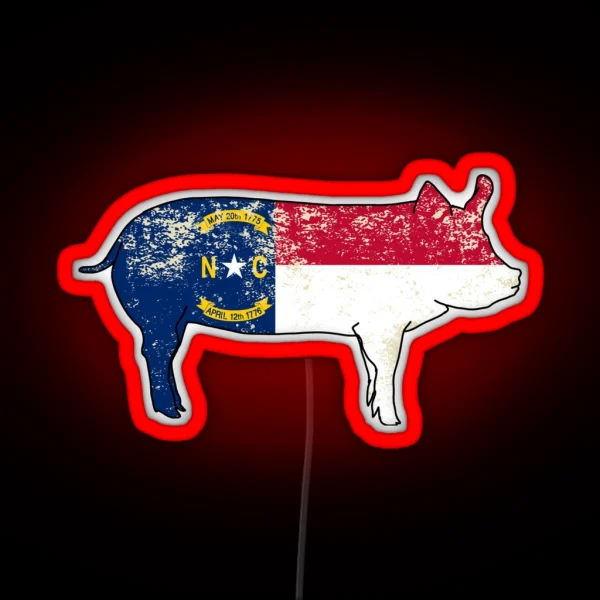 North Carolina BBQ On The Neuse RGB Neon Sign