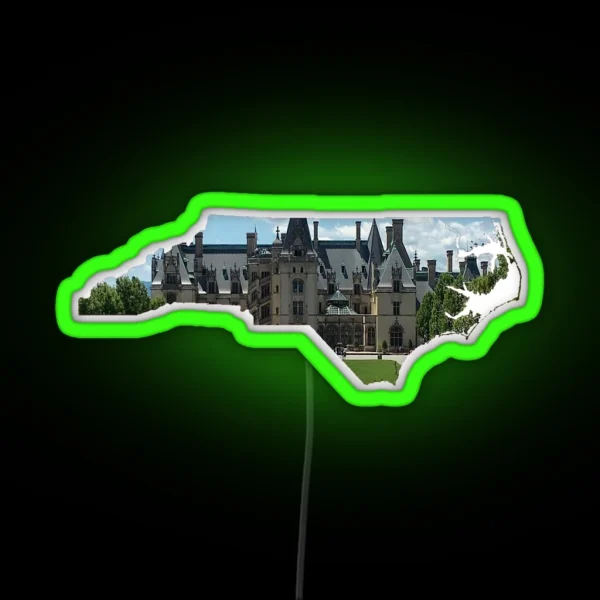 North Carolina Biltmore Estate RGB Neon Sign