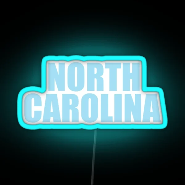 North Carolina Blue RGB Neon Sign