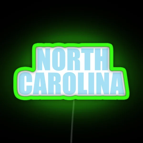 North Carolina Blue RGB Neon Sign