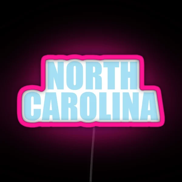 North Carolina Blue RGB Neon Sign