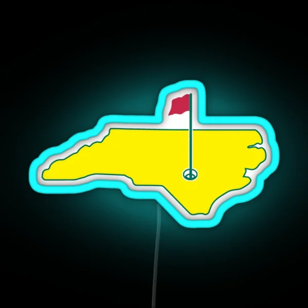 North Carolina Golf RGB Neon Sign