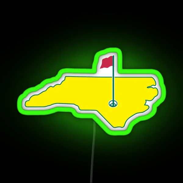 North Carolina Golf RGB Neon Sign