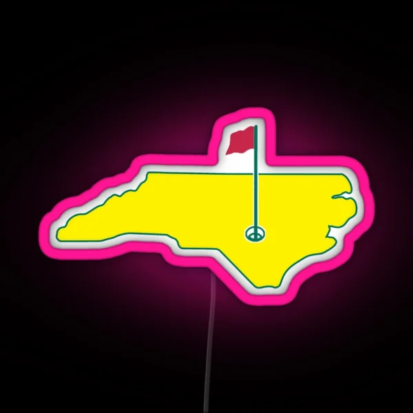 North Carolina Golf RGB Neon Sign