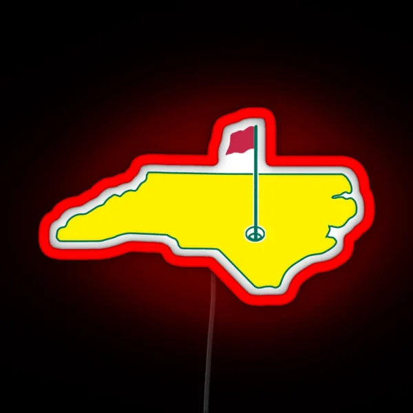 North Carolina Golf RGB Neon Sign