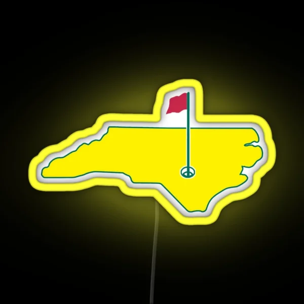 North Carolina Golf RGB Neon Sign