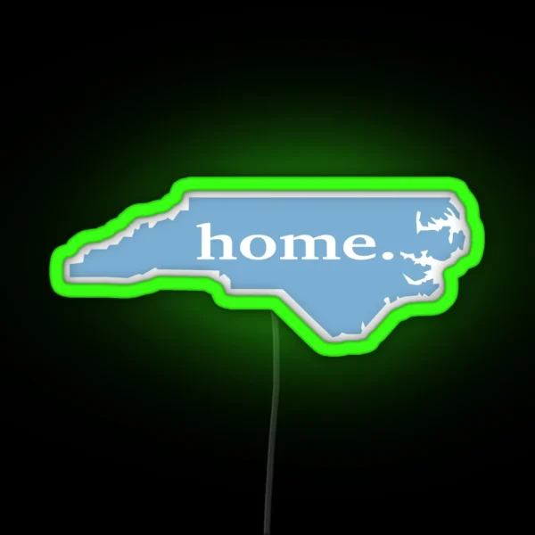 North Carolina Home Led RGB Neon Sign