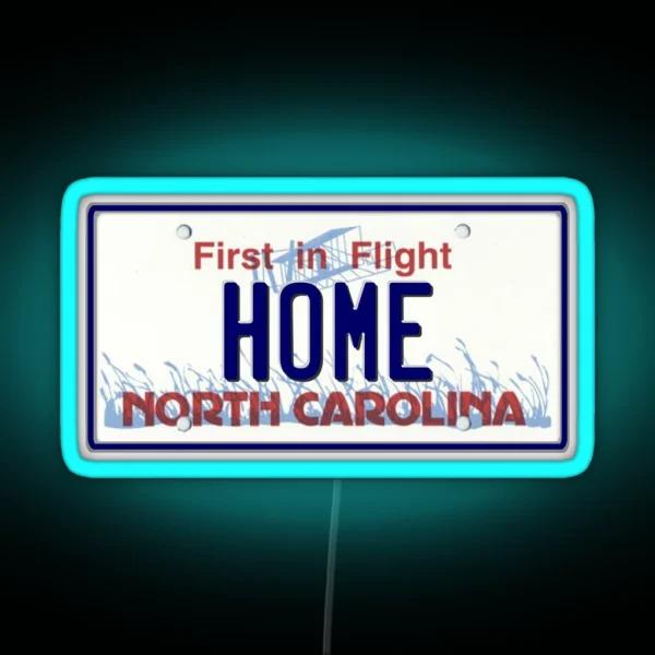 North Carolina HOME RGB Neon Sign