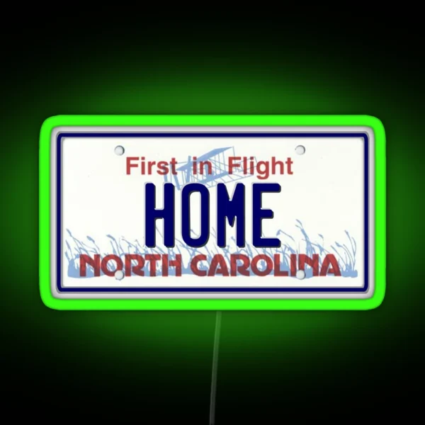 North Carolina HOME RGB Neon Sign