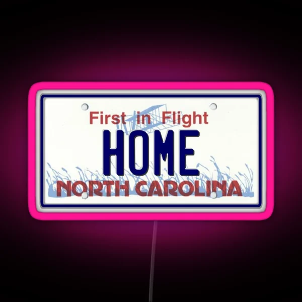 North Carolina HOME RGB Neon Sign