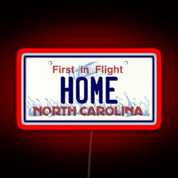 North Carolina HOME RGB Neon Sign