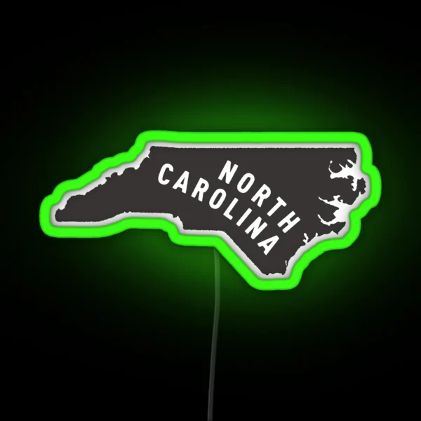 North Carolina My Home State RGB Neon Sign