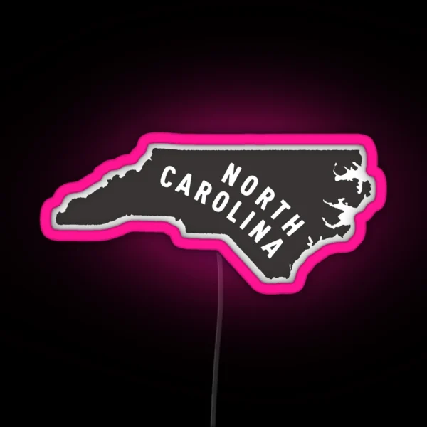 North Carolina My Home State RGB Neon Sign