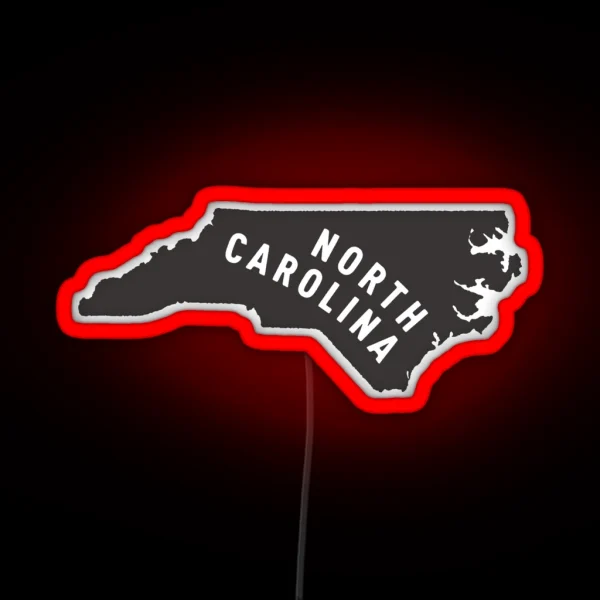 North Carolina My Home State RGB Neon Sign