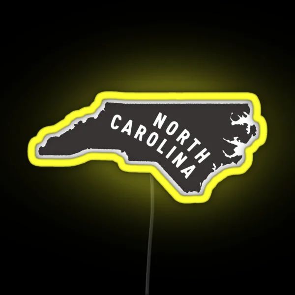 North Carolina My Home State RGB Neon Sign