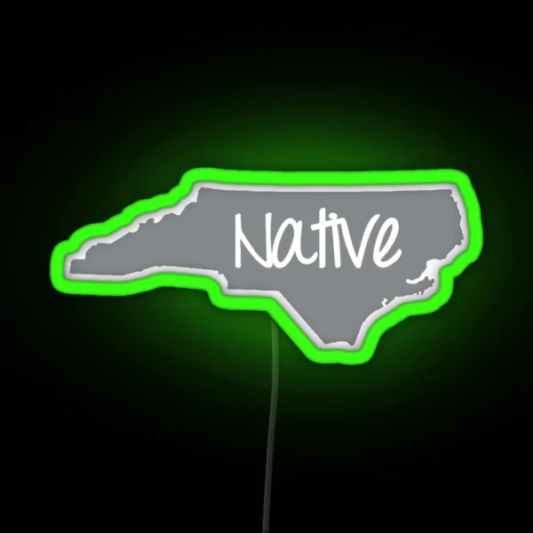 North Carolina Native NC Pride RGB Neon Sign