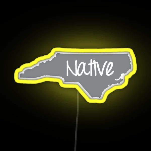 North Carolina Native NC Pride RGB Neon Sign