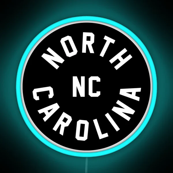 North Carolina NC RGB Neon Sign