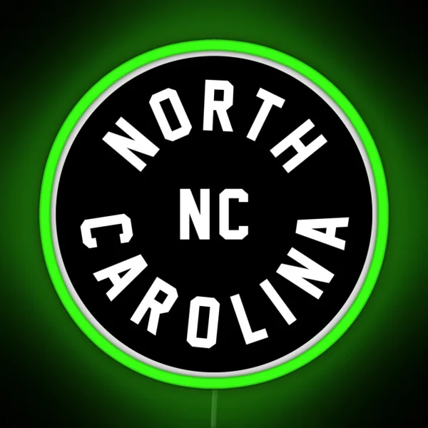 North Carolina NC RGB Neon Sign