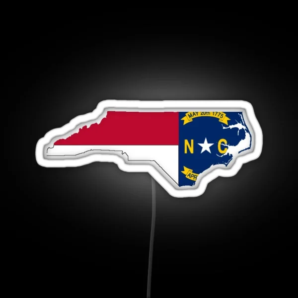 North Carolina RGB Neon Sign