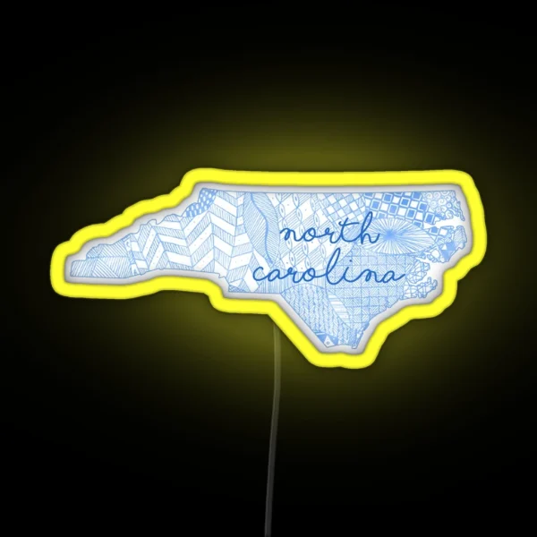 North Carolina RGB Neon Sign