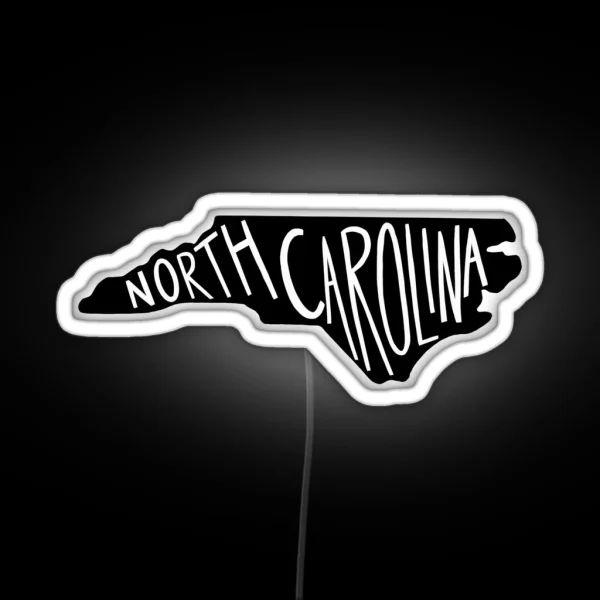 North Carolina RGB Neon Sign