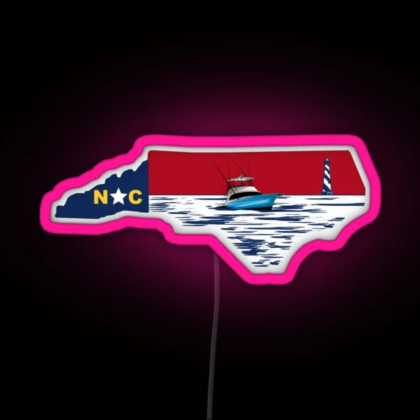 North Carolina Saltwater RGB Neon Sign