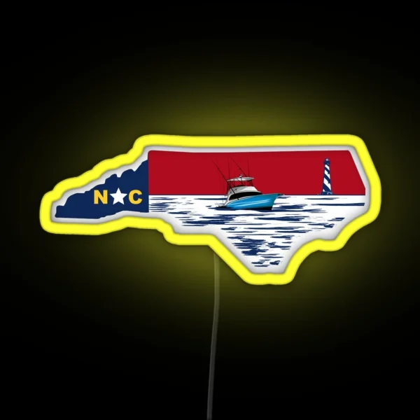 North Carolina Saltwater RGB Neon Sign