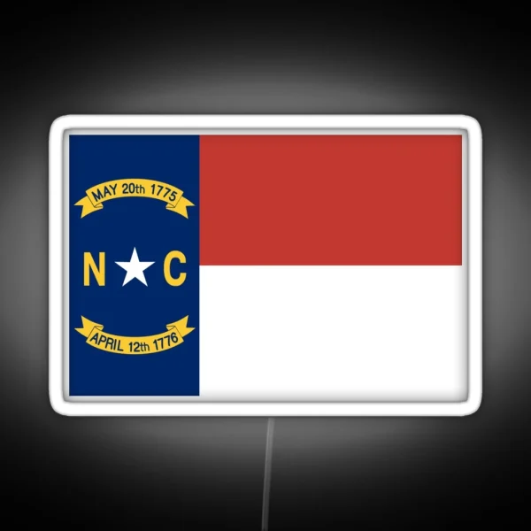 North Carolina State Flag Led RGB Neon Sign