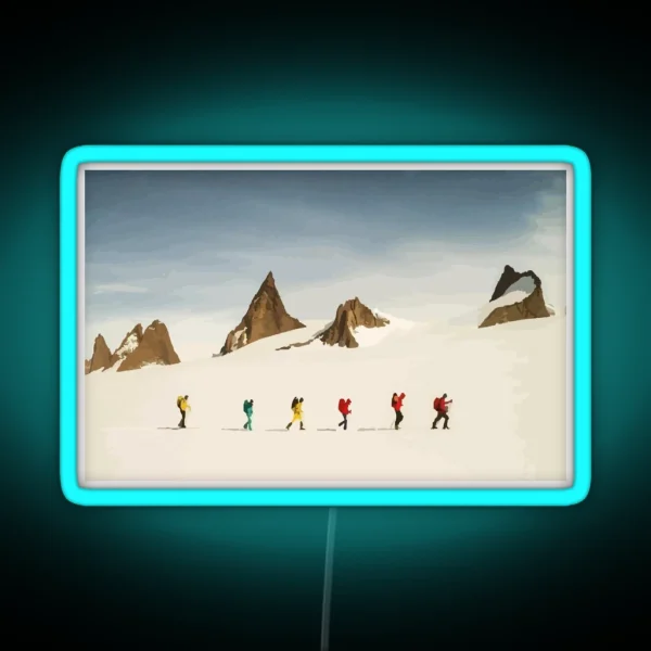 North Face Antarctic Expedition Vector RGB Neon Sign
