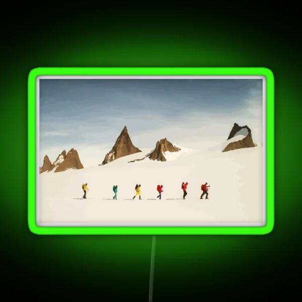 North Face Antarctic Expedition Vector RGB Neon Sign