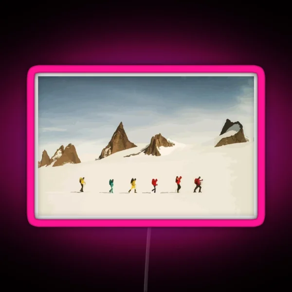 North Face Antarctic Expedition Vector RGB Neon Sign