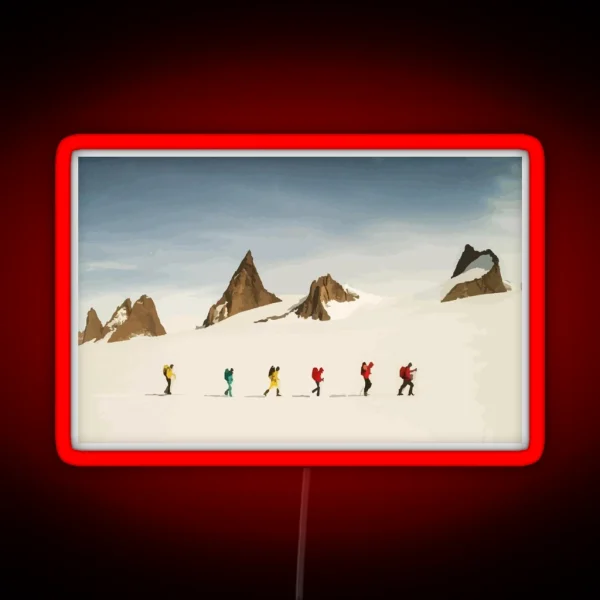 North Face Antarctic Expedition Vector RGB Neon Sign