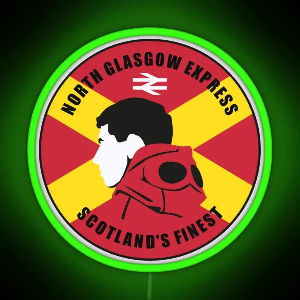 North Glasgow Express Partick Thistle RGB Neon Sign