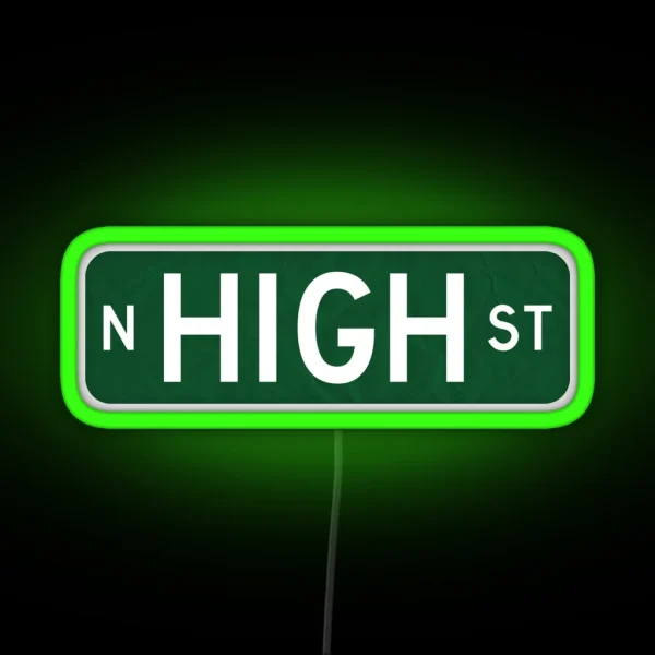 North High Street Sign RGB Neon Sign