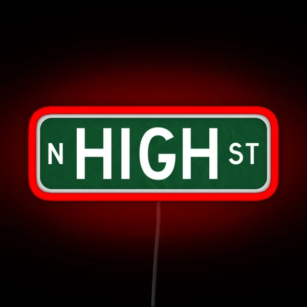 North High Street Sign RGB Neon Sign