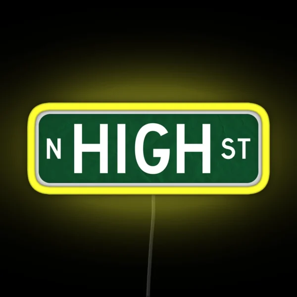 North High Street Sign RGB Neon Sign