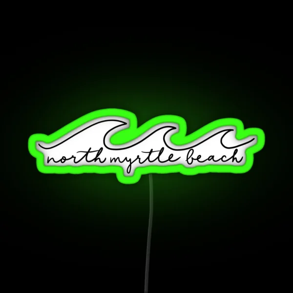 North Myrtle Beach SC RGB Neon Sign
