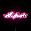 alt text: North Myrtle Beach SC Neon Sign with Pink RGB Lighting