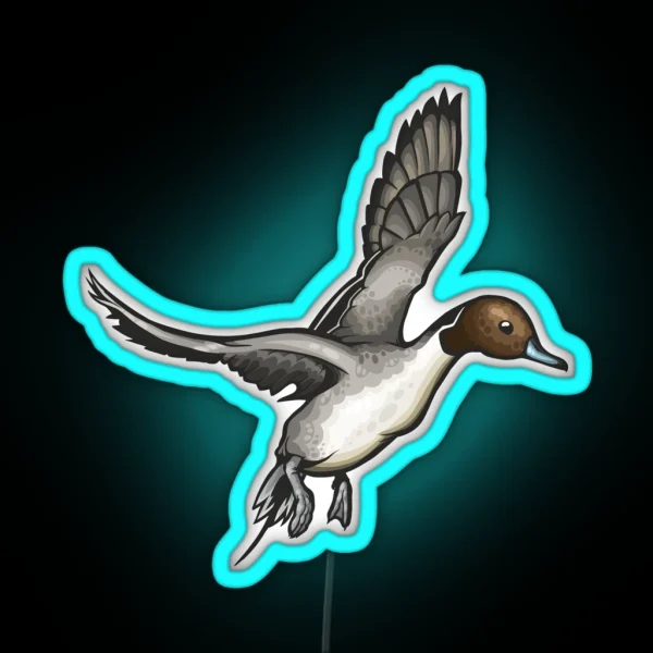 Northern Pintail RGB Neon Sign