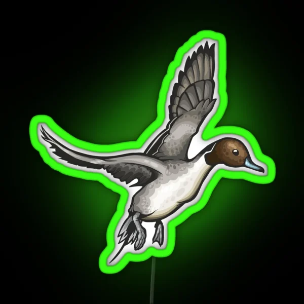 Northern Pintail RGB Neon Sign