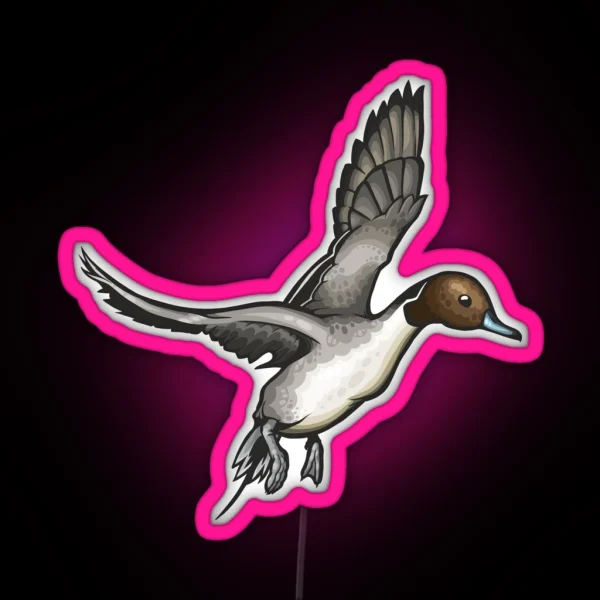 Northern Pintail RGB Neon Sign