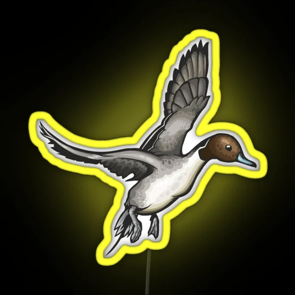 Northern Pintail RGB Neon Sign