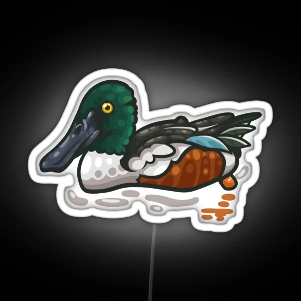 Northern Shoveler RGB Neon Sign