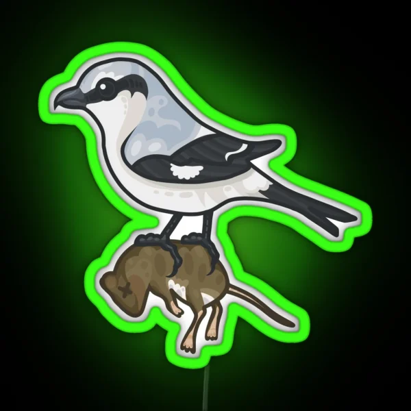 Northern Shrike RGB Neon Sign