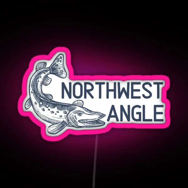 Northwest Angle RGB Neon Sign